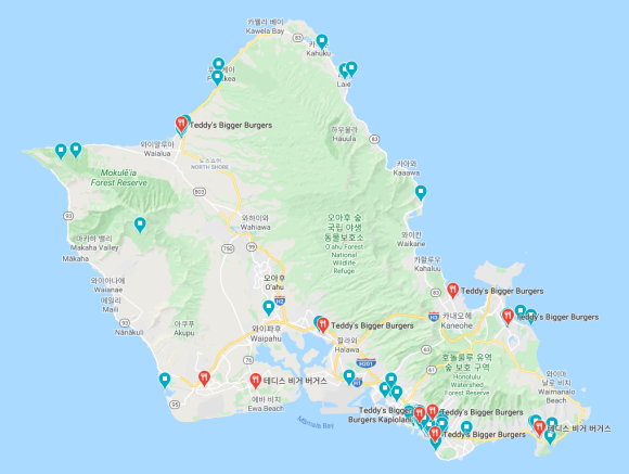 [오아후] 테디스 비거 버거 (Teddy&rsquo;s bigger burger) 하와이 갈 때 마다 들르는 버거집 관련 이미지 1