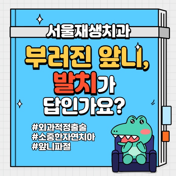 [치아외상] 부러진 앞니, 발치가 답인가요? (사고로 부러진 치아, 외과적정출술로 살리기) 관련 이미지 1