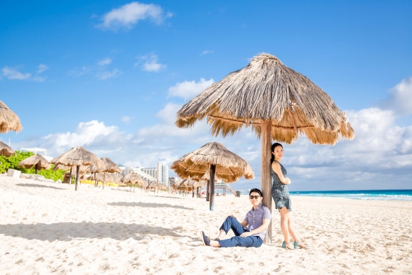 칸쿤 퍼블릭비치에서 신혼여행 스냅촬영 (다온스냅) 관련 이미지 6