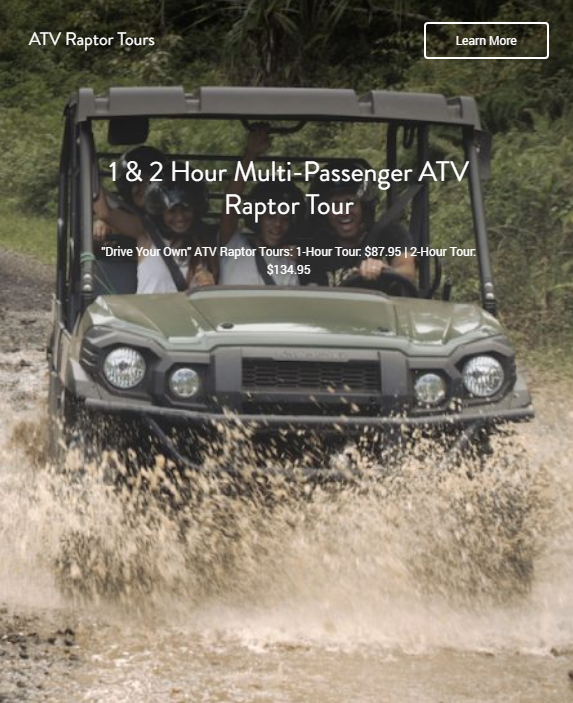 [오아후] 쿠알로아 랜치 UTV 투어 대만족&hearts; 관련 이미지 5