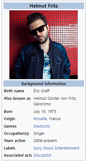 [프렌치팝번역소] Helmut Fritz (엘뮈 프리츠) - &Ccedil;a m 관련 이미지 3