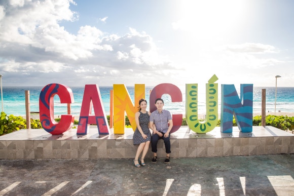 칸쿤 퍼블릭비치에서 신혼여행 스냅촬영 (다온스냅) 관련 이미지 4