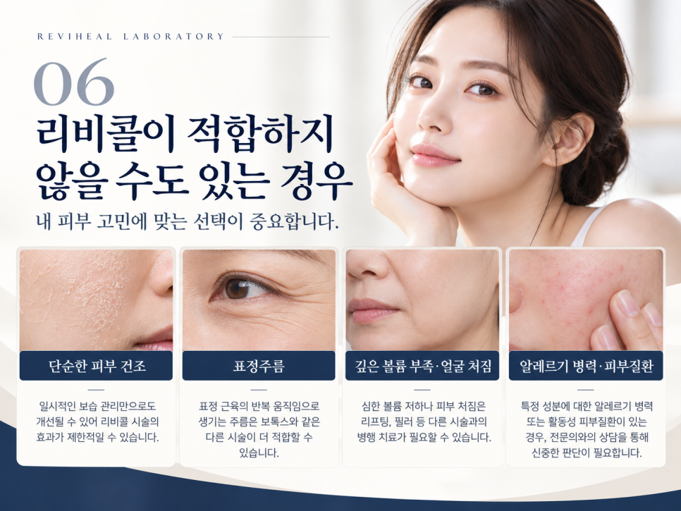 콜라겐 주사 리비콜, 어떤 피부 고민에 고려할 수 있을까요? 효과와 선택 기준 관련 이미지 8