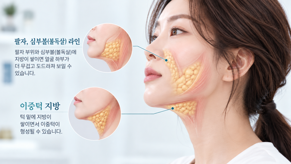 피부가 처진 걸까요, 얼굴살이 늘어난 걸까요? 이중턱&middot;심부볼&middot;턱라인 리프팅 선택 기준 관련 이미지 4