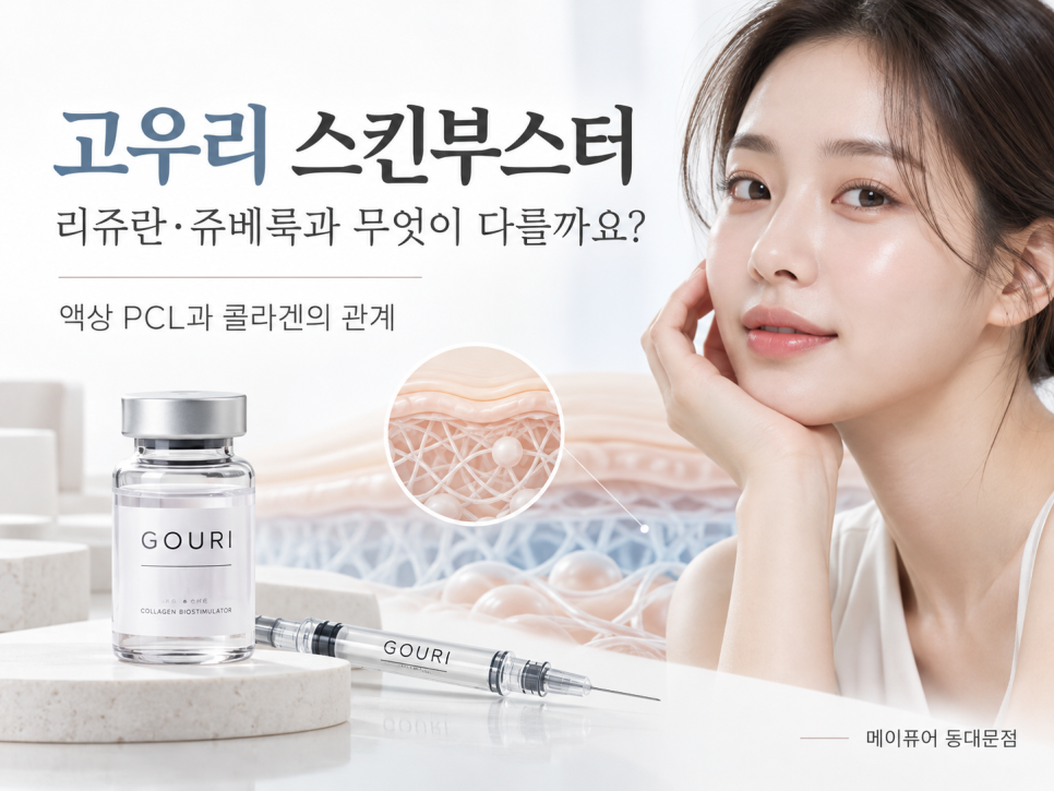고우리 스킨부스터, 리쥬란·쥬베룩과 무엇이 다를까요? 액상 PCL과 콜라겐의 관계 관련 이미지 1