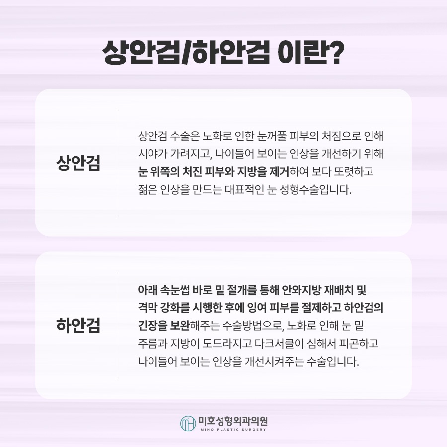 상하안검수술 처진 눈꺼풀 개선 방법 관련 이미지 2