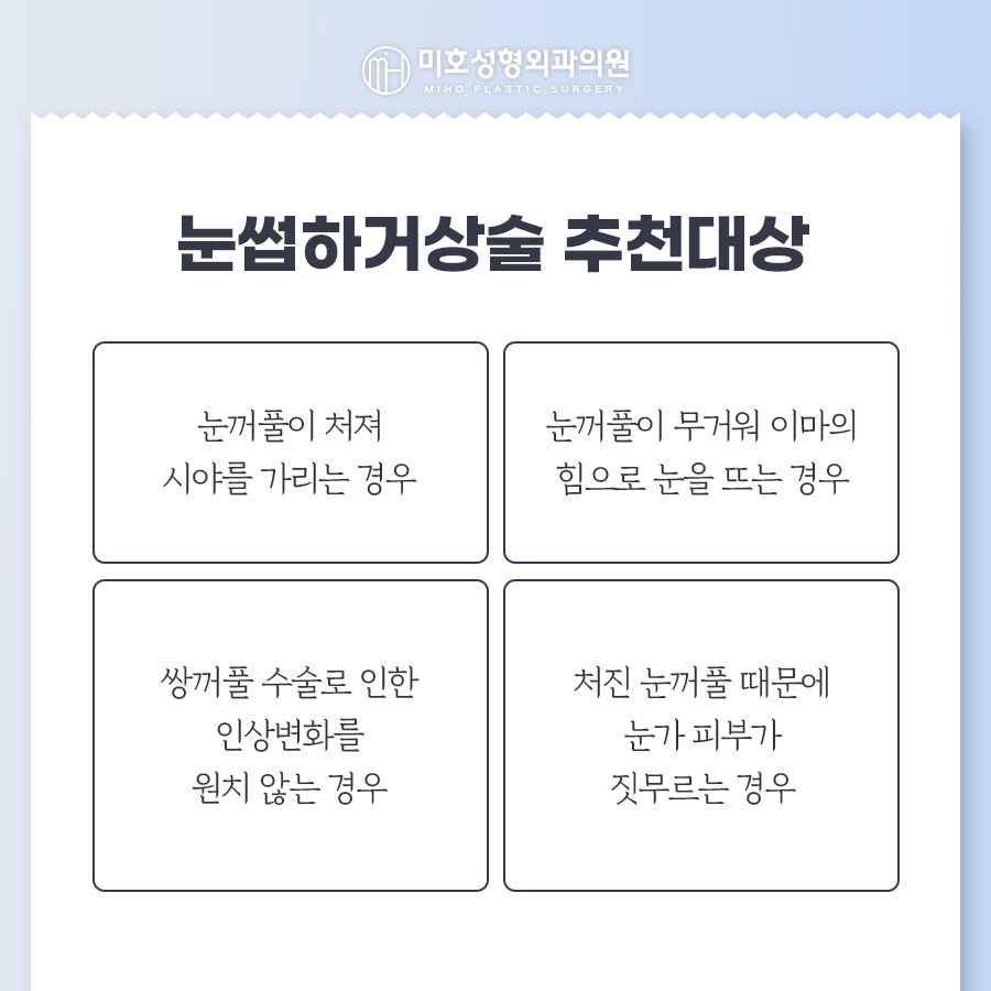 눈썹하거상술 처진 눈 개선 관련 이미지 5