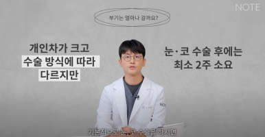 강남 눈코성형외과 추천 눈성형 코수술 잘하는 곳 논현역 노트성형외과의 여름성형수술 부기 총정리 관련 이미지 9