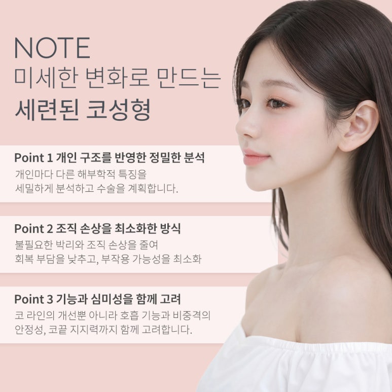 Recommended Place for Nose Surgery and Rhinoplasty in Nonhyeon: Gangnam Note Plastic Surgery’s Rhinoplasty to Restore Facial Harmony Naturally image 5