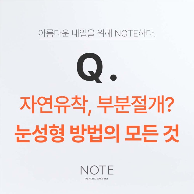강남 자연유착 눈성형 잘하는 곳 논현 노트성형외과가 말하는 자연스러운 쌍수를 위해, 자연유착쌍커풀, 부분절개 그 차이는? 관련 이미지 2