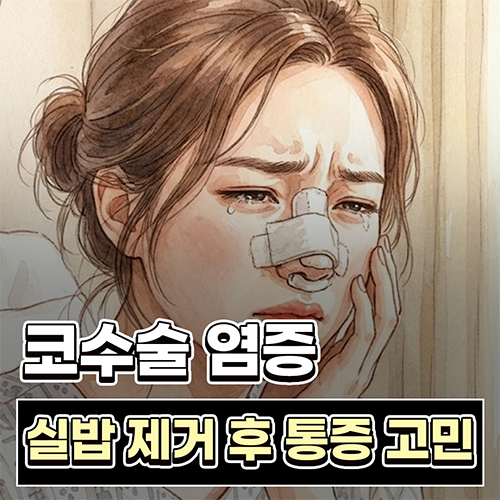 Q. Worried about inflammation after nose surgery, is severe pain after suture removal normal? image 1