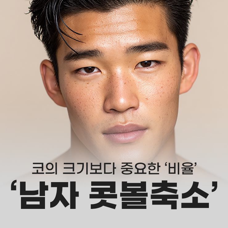 넓은 콧날개부터 뭉뚝한 코끝까지, 남자콧볼축소 사례 (by.코원성형외과) 관련 이미지 1