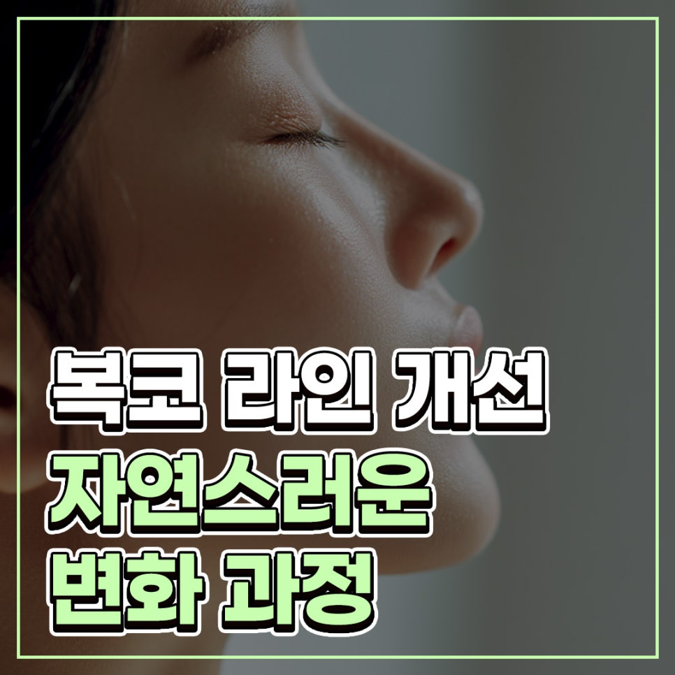 코끝연골재배치 어떤 변화가 나타날까요? 복코 라인 개선 과정 정리 관련 이미지 1
