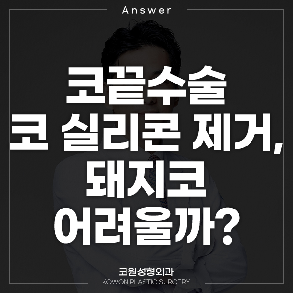 Q. 코끝수술 코 실리콘 제거 후 돼지코 안 되나요? 관련 이미지 1