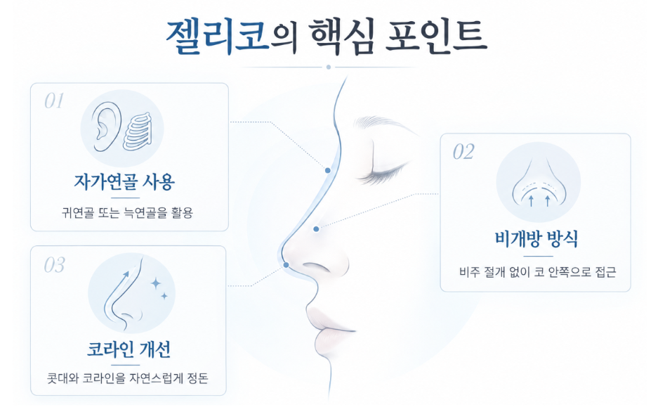 젤리코란? 비개방 코수술과 일반 코수술의 차이 관련 이미지 2