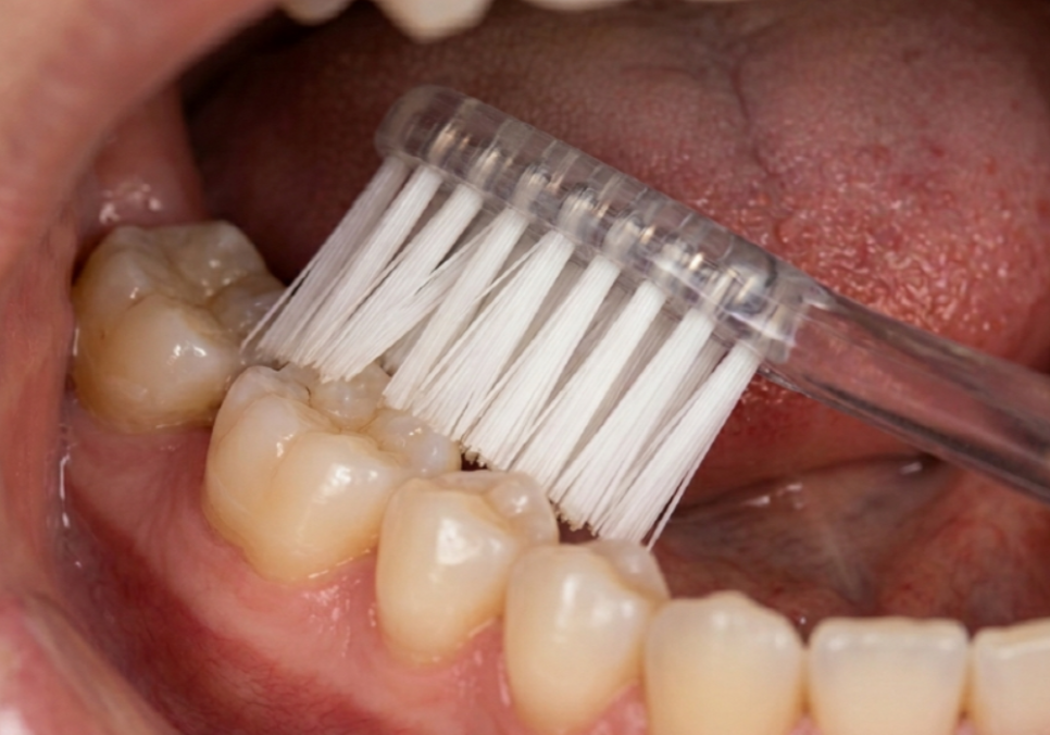 If you lightly brush your backmost molar because the toothbrush can’t reach it, this is what happens. image 1