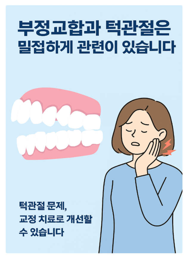 강동구 교정치과 부정교합과 턱관절 밀접하게 관련이 있습니다. 관련 이미지 2