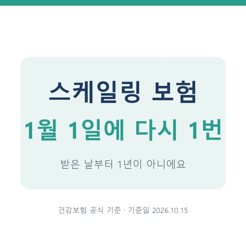 상일동치과 스케일링 보험 1년 1번, 관련 이미지 1