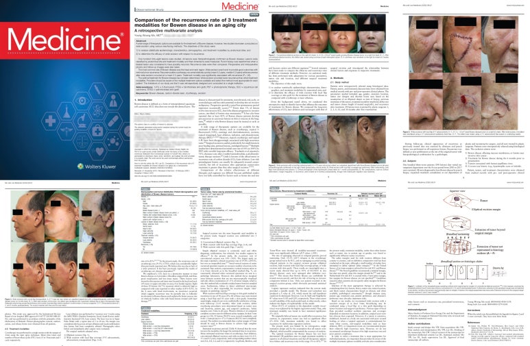 Medicine - Comparison of the recurrence rate of 3 treatmentmodalities for BD in an aging city 관련 이미지 20