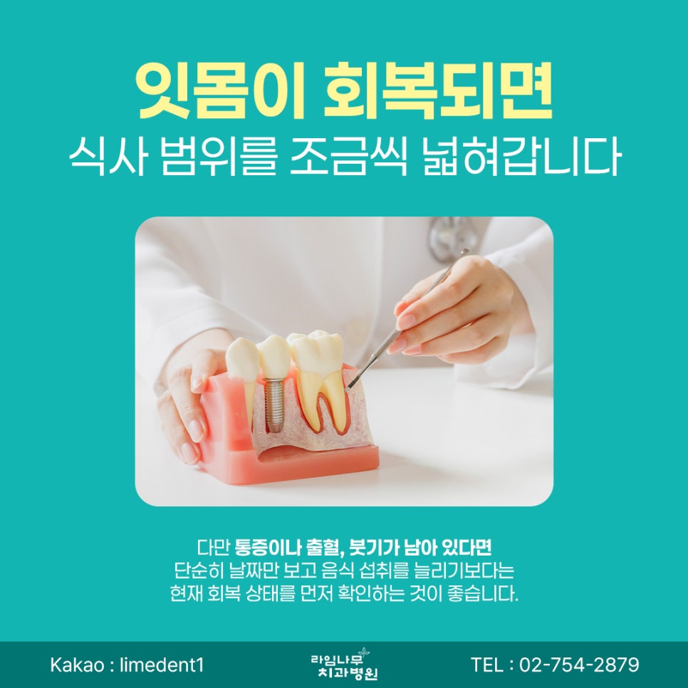 명동 임플란트 후 음식은 언제부터 편하게 먹을 수 있을까요? 회복 단계별 관리 방법 관련 이미지 5
