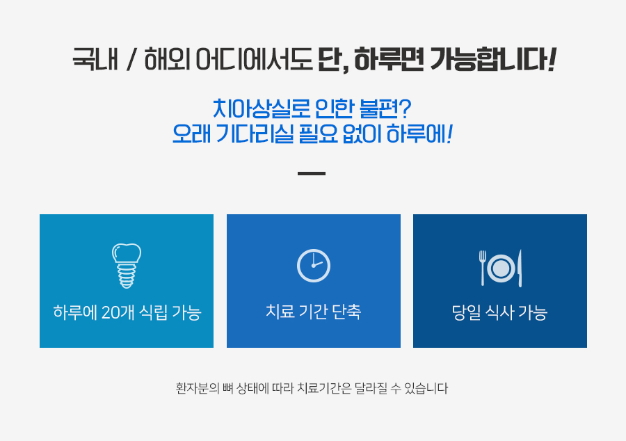 치료기간 걱정 덜어주는 당일임플란트 관련 이미지 2