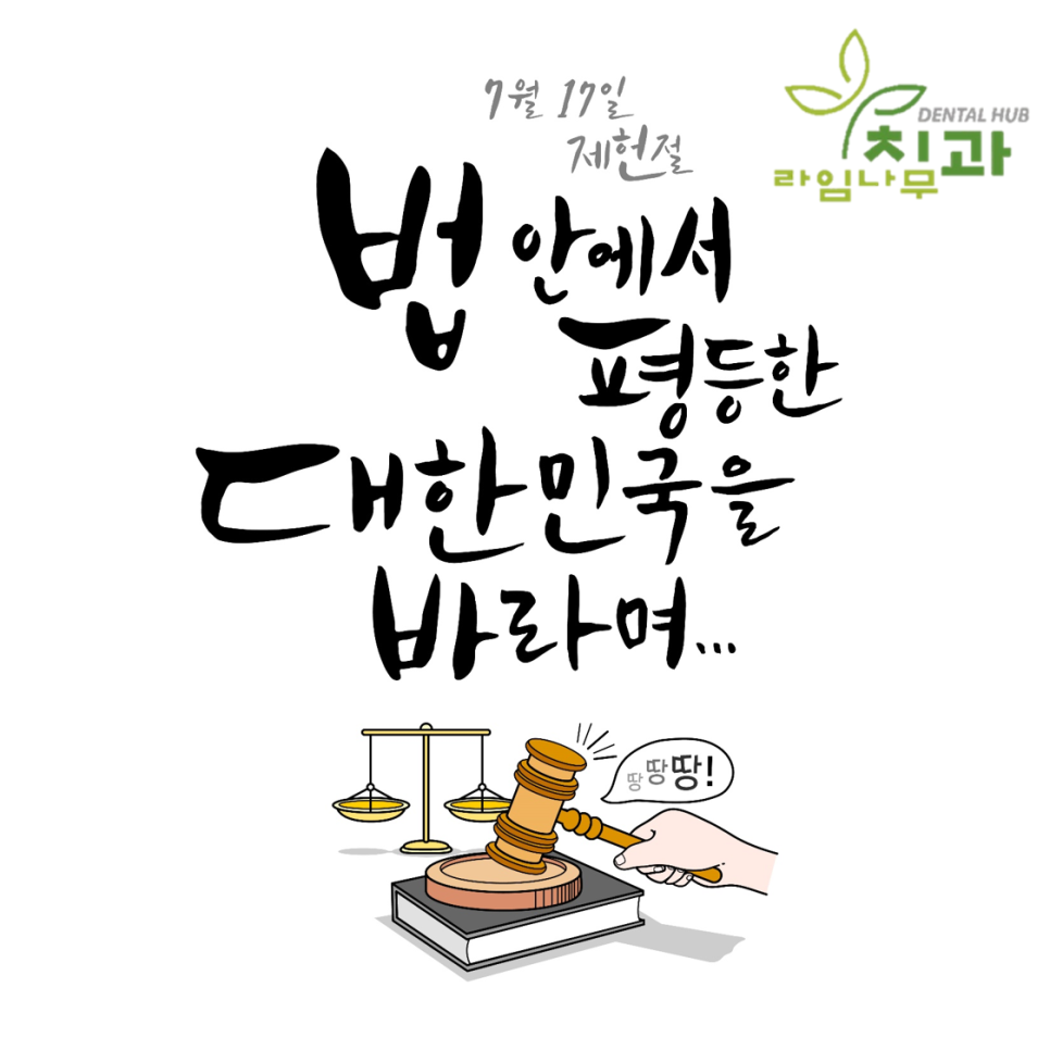 제헌절 공휴일 아닌 이유? 라임나무치과 정상 진료합니다. :) 관련 이미지 5