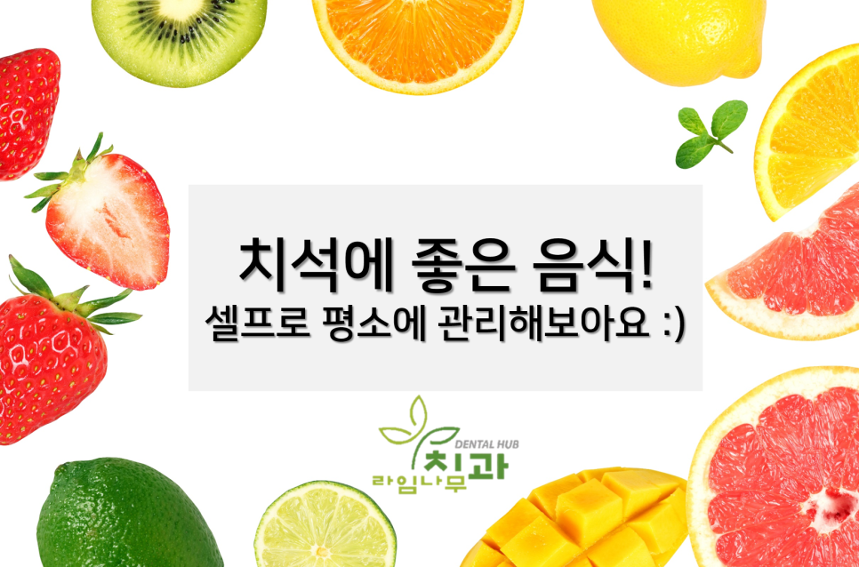 [명동치과] 라임나무와 알아보는 치석에 좋은 음식!!! ^^ 관련 이미지 1