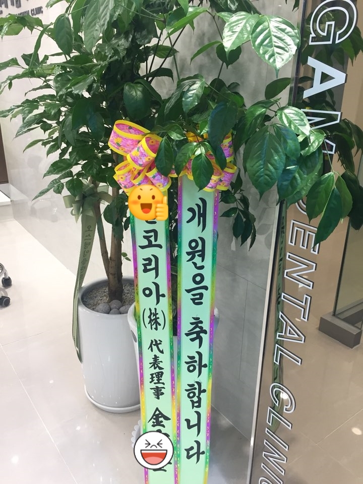 오스템임플란트 대표이사님, ㅅㅎ은행(본점) 부행장님 등/연세예감치과 오픈! 화환 & 개원선물받았어요 관련 이미지 7