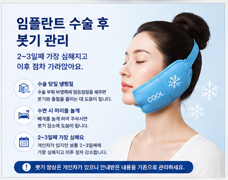 Post-Operative Care After Dental Implant Surgery at Yaksu Station Dental Clinic: Important Precautions for Recovery image 1