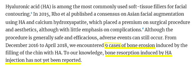 “Filler Side Effects? Characteristics? You Really Need to Be Careful with Fillers. A Plastic Surgeon Personally Sees Filler Side Effects” A Close Analysis of the Bone Depression Controversy in the Video! (feat. Chinese Paper) - 2 image 3