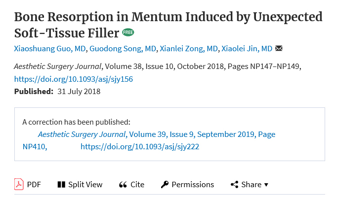 “Filler Side Effects? Characteristics? You Really Need to Be Careful with Fillers. A Plastic Surgeon Personally Sees Filler Side Effects” A Close Analysis of the Bone Depression Controversy in the Video! (feat. Chinese Paper) - 2 image 1