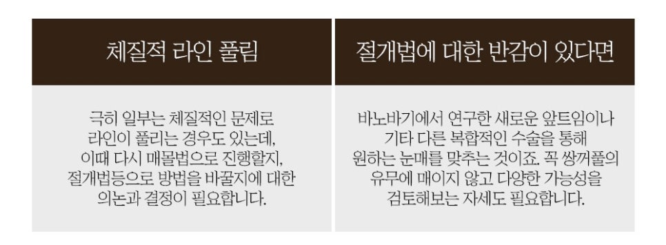 눈 재수술의 다양한 원인과 재수술 방법 관련 이미지 3
