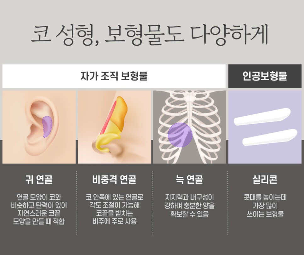낮은 코 수술, 콧대부터 코끝부터 한 번에 개선 관련 이미지 3
