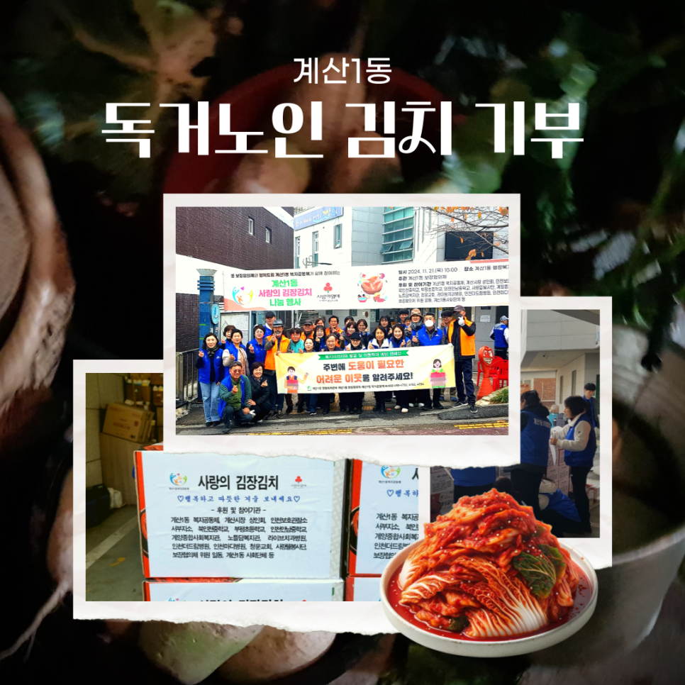 독거노인 김치 기부로 따뜻한 마음 전달🌞 관련 이미지 1