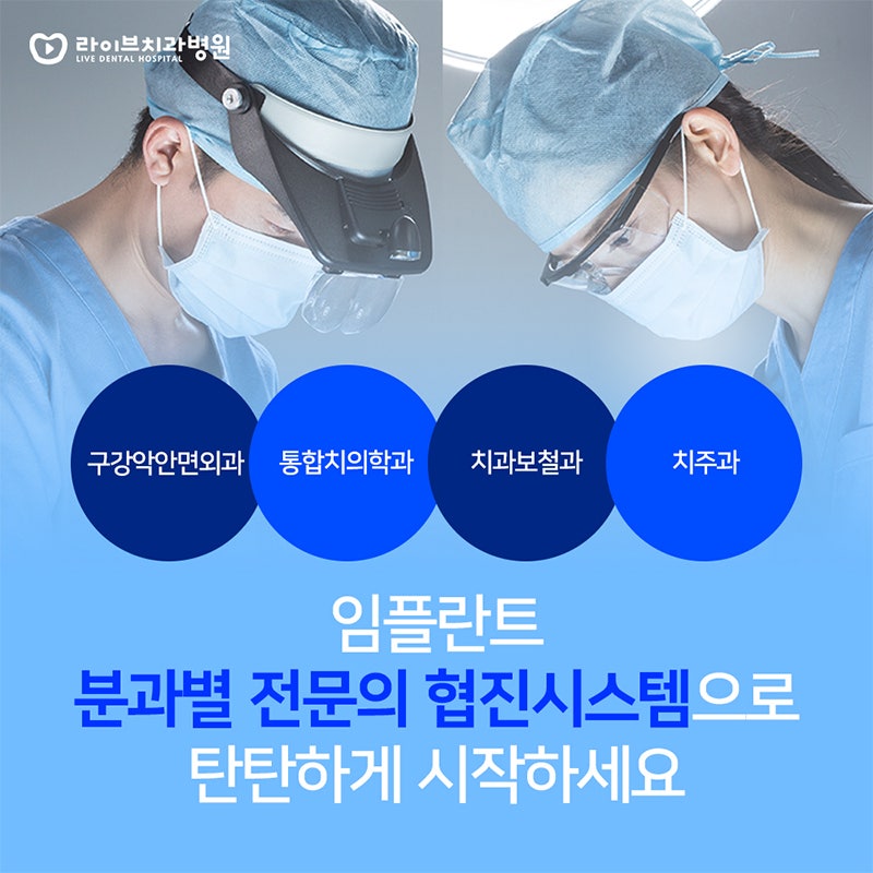라이브치과병원만의 전문의 협진 시스템! 관련 이미지 1