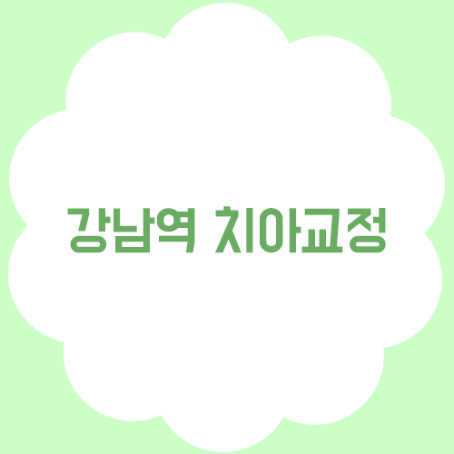 강남역 치아교정 고민중이라면? 관련 이미지 1