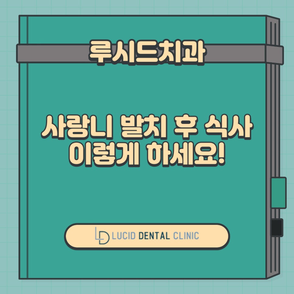 사랑니 발치 후 식사 밥 김치 먹어도 될까요? 논현동 치과 에서 알려주는 구강 상식 관련 이미지 1