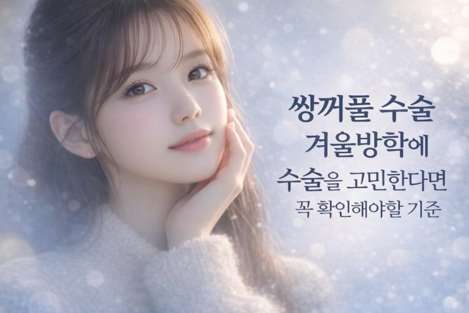 Mok-dong Double Eyelid Surgery: Standards You Must Check If You’re Considering Surgery During Winter Break image 1