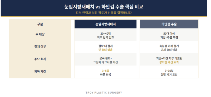눈밑지방재배치 vs 하안검 수술, 나에게 맞는 눈밑 회춘술은? 관련 이미지 3