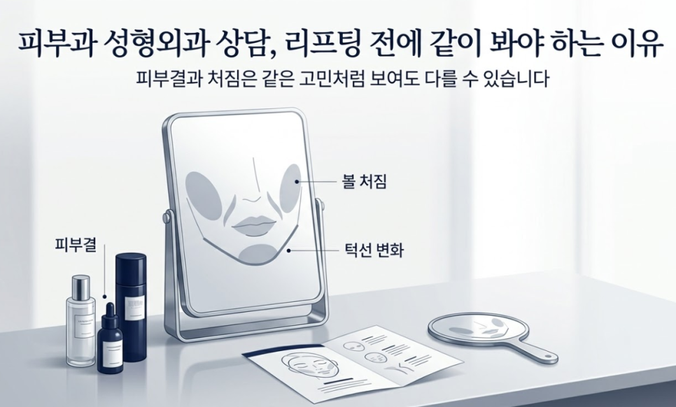 Why Dermatology and Plastic Surgery Consultations Near Mokdong Station Should Be Considered Together Before Lifting image 1