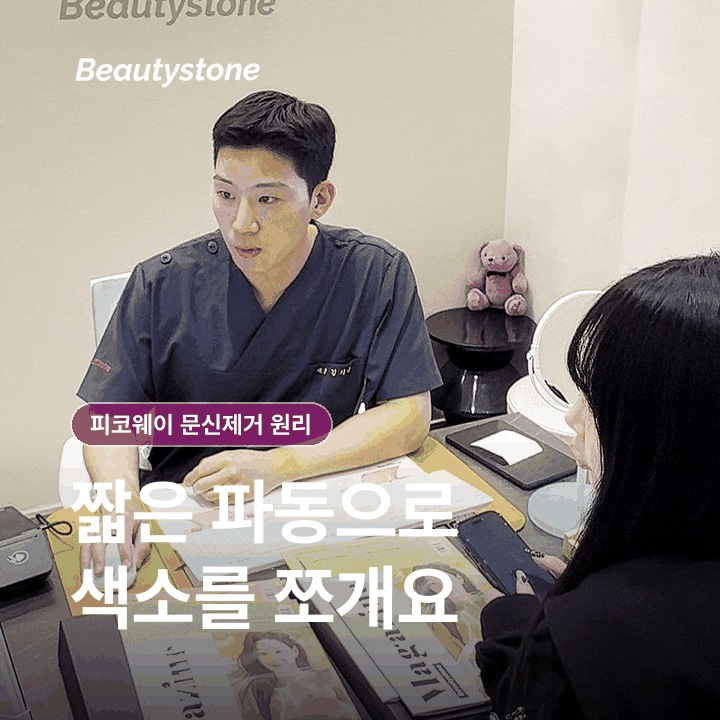 피코웨이 문신제거 원리, 색소가 잘게 쪼개져 옅어지는 과정 관련 이미지 3