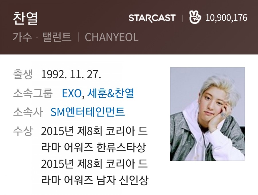 엑소 찬열, 관련 이미지 1