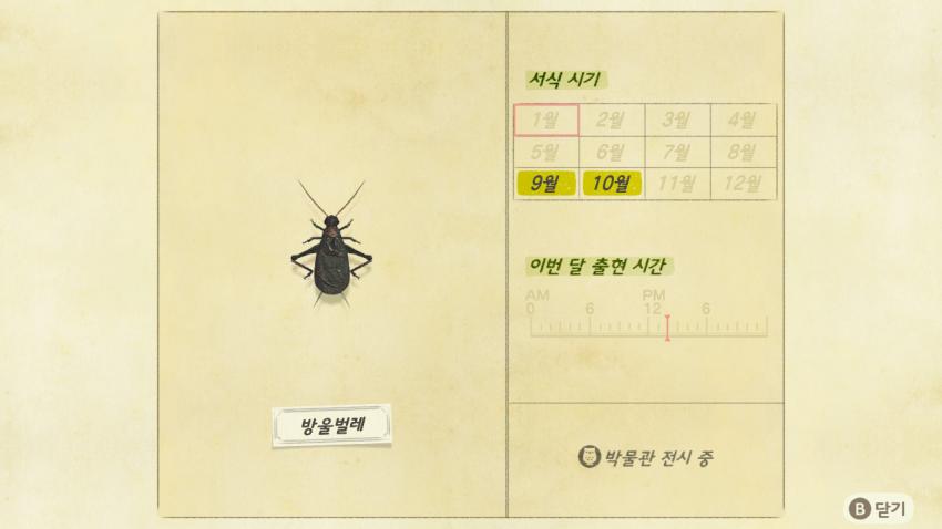 '모여봐요 동물의 숲' 곤충도감 정리 및 공략(1) 관련 이미지 22
