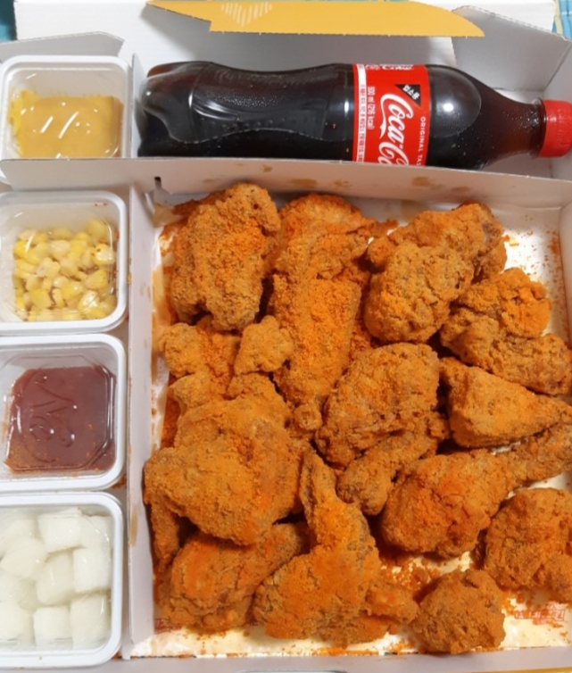 네네치킨 매콤치즈스노우 윙 치킨 먹어본 후기 관련 이미지 1