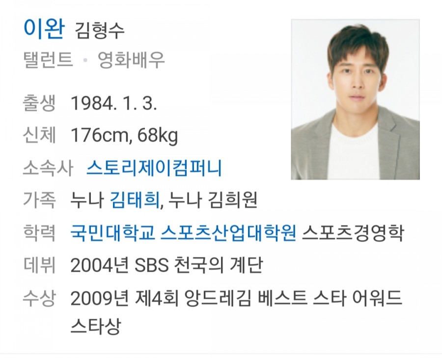 김태희 동생? 배우 이완, 골프선수 이보미와 결혼! 관련 이미지 1