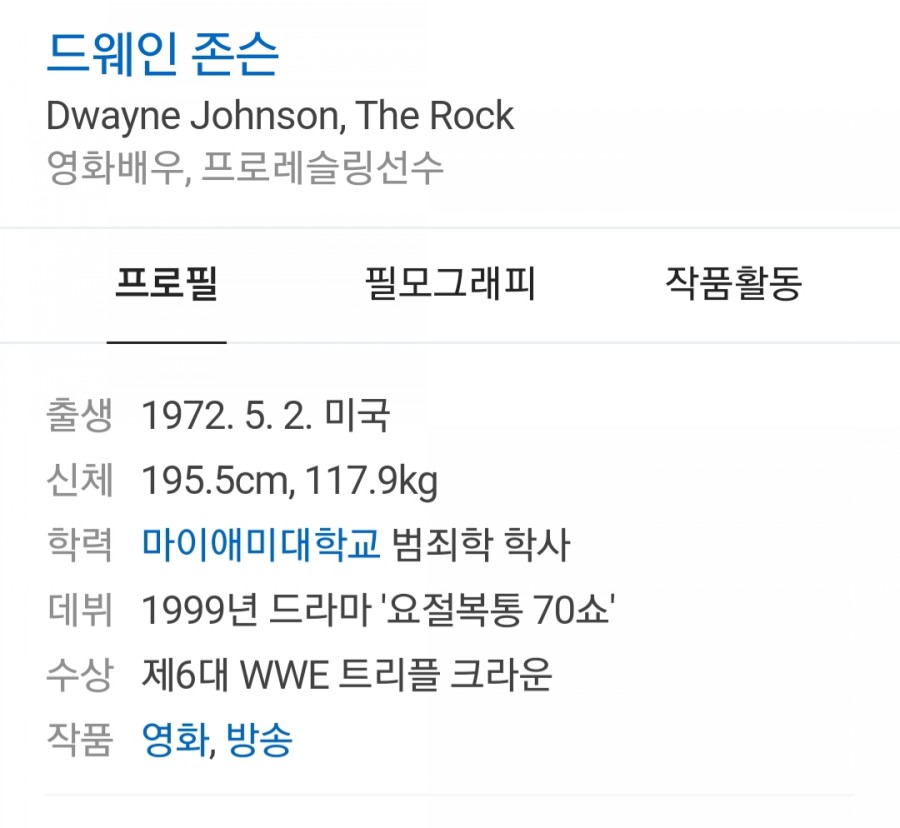 드웨인 존슨, 관련 이미지 1