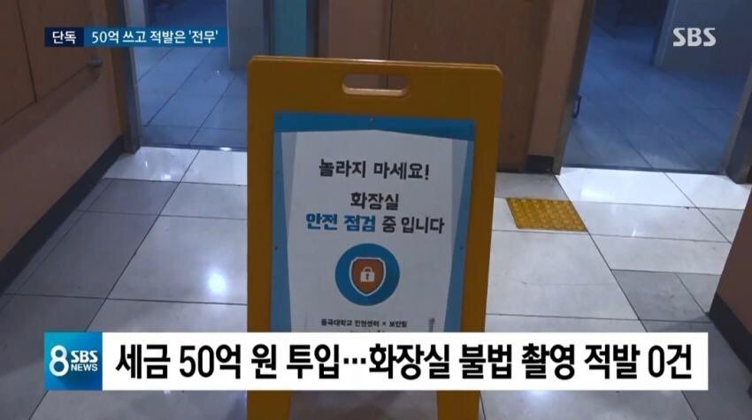 세금 50억 투입, 2년간 화장실 몰카 탐지 적발 건수 관련 이미지 3