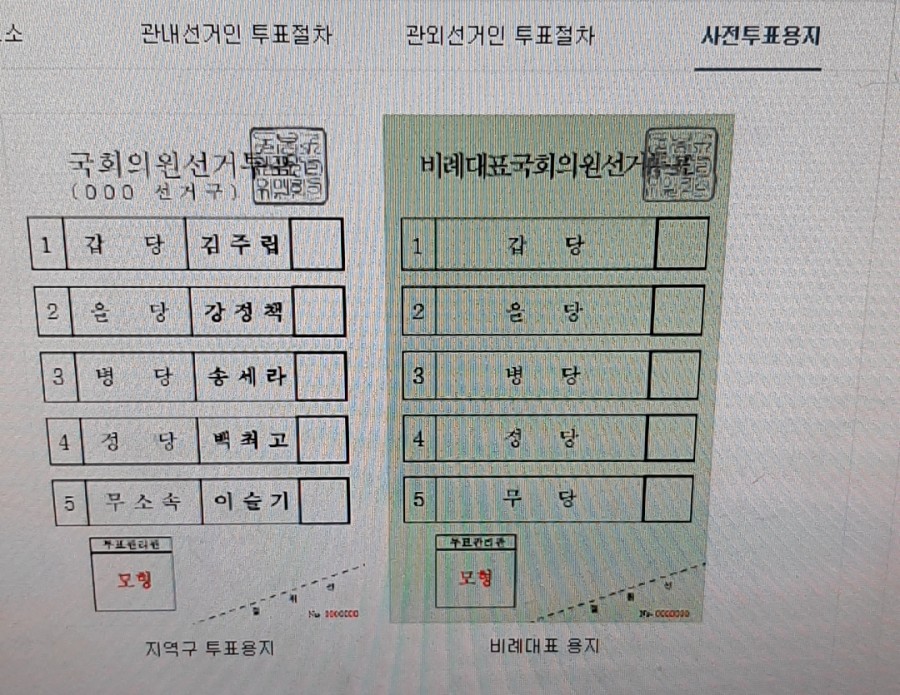 2020 총선 사전투표, 하는 관련 이미지 6