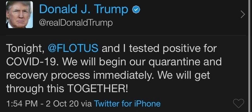 트럼프 대통령 부부 코로나19 확진, 관련 이미지 4
