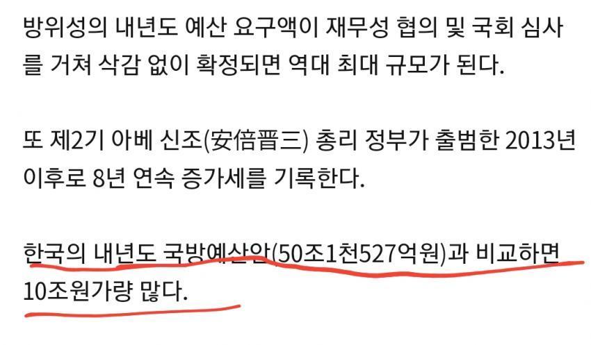 일본 방위비용 한국보다 10조원 더 쓴다 전쟁준비 논란 관련 이미지 2